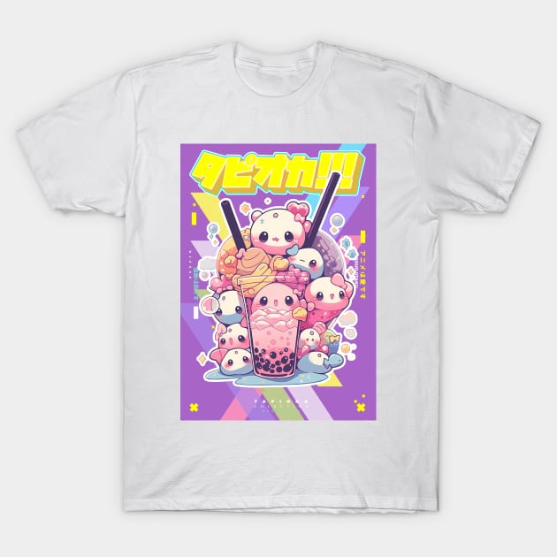 Ultra kawaii sugar shock Bubble Tea Gang - Tapioka Collection | Kawaii Aesthetic Anime Bubble Tea Pop Art Design | PROUD OTAKU T-Shirt by PROUD OTAKU